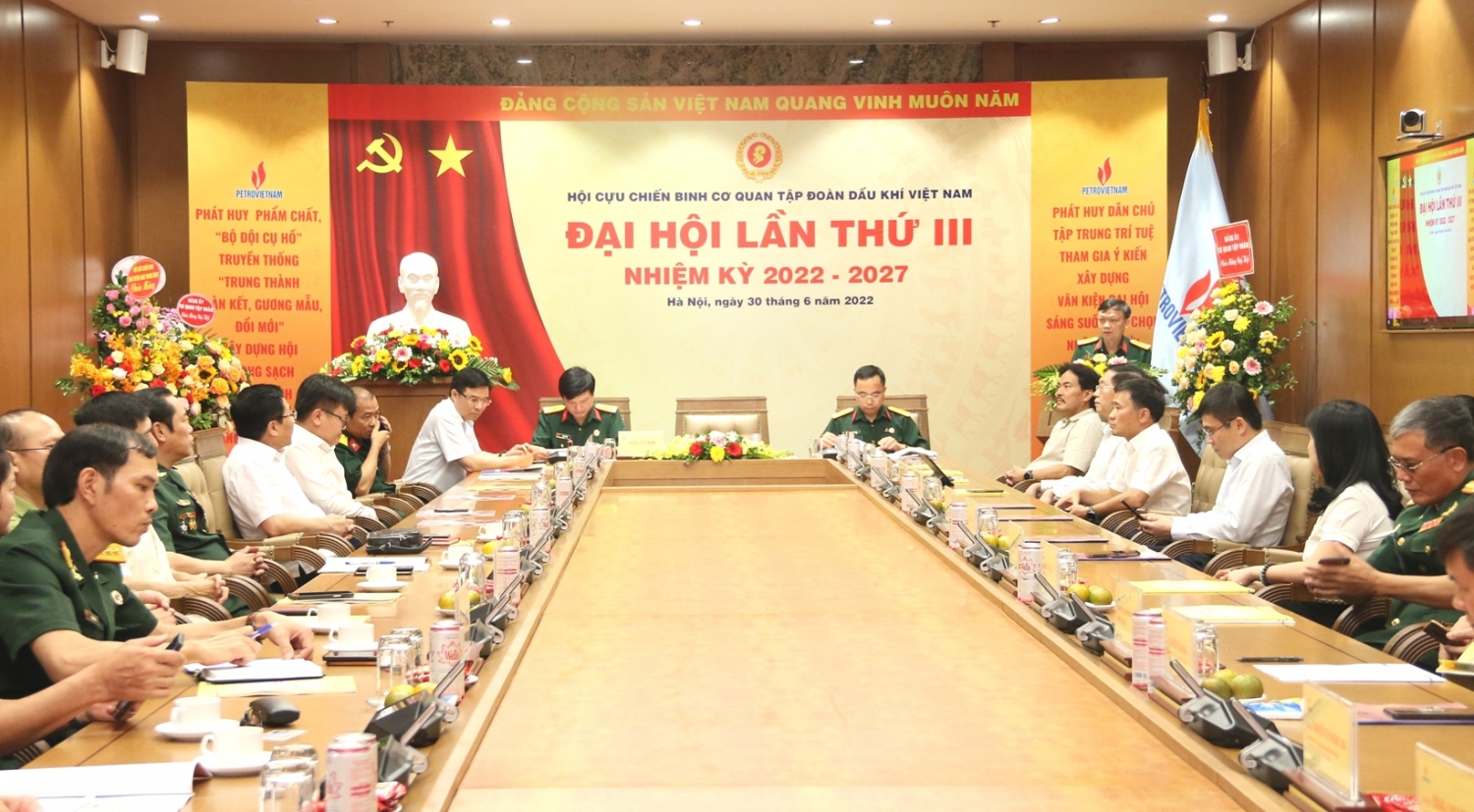 Đại hội Hội CCB Cơ quan Tập đoàn lần III, nhiệm kỳ 2022-2027 thành công tốt đẹp