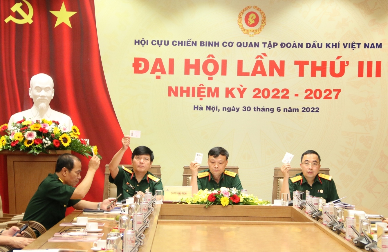 Đại hội Hội CCB Cơ quan Tập đoàn lần III, nhiệm kỳ 2022-2027 thành công tốt đẹp
