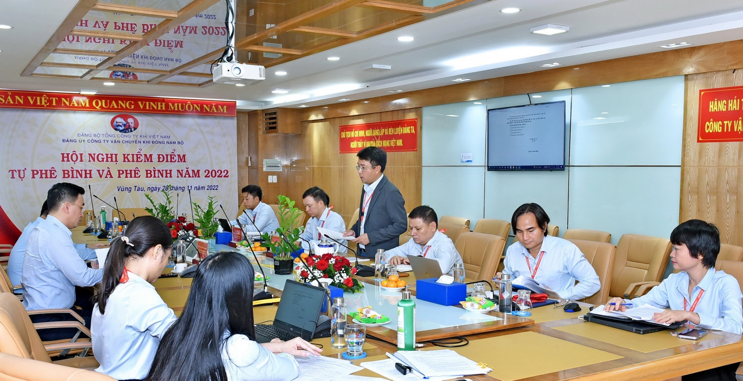 KĐN tổ chức Hội nghị kiểm điểm tự phê bình và phê bình, đánh giá, xếp loại tổ chức đảng, đảng viên năm 2022