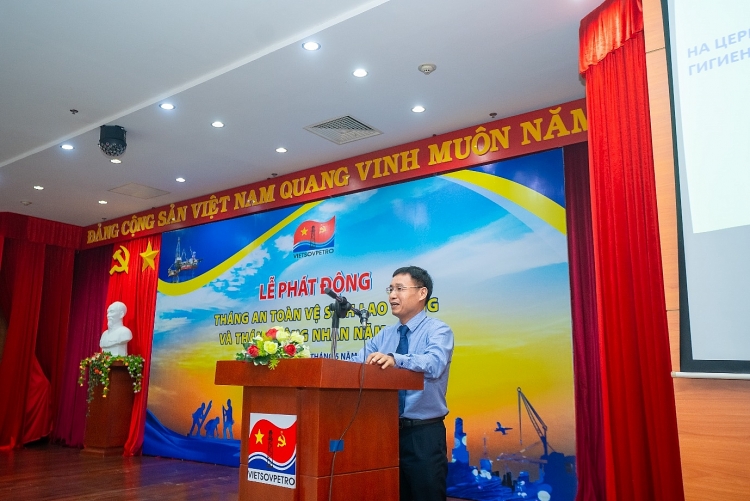 Vietsovpetro tổ chức Lễ phát động Tháng ATVSLĐ và Tháng Công nhân năm 2023