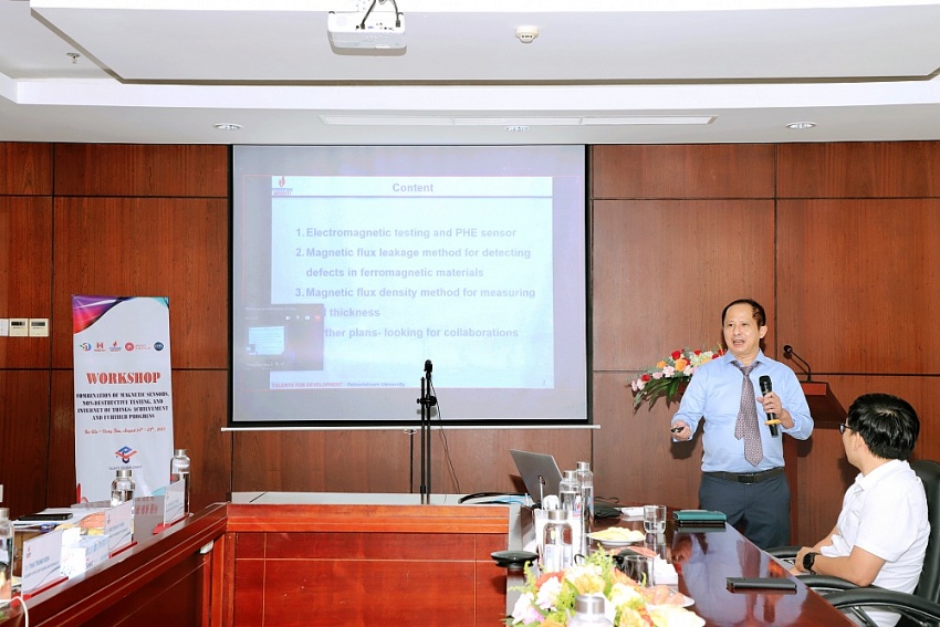 PVU tổ chức Hội thảo Quốc tế về cảm biến từ, kiểm tra không phá hủy và internet vạn vật: các kết quả và triển vọng trong tương lai PVU tổ chức Hội thảo quốc tế về cảm biến từ, kiểm tra không phá hủy và internet vạn vật