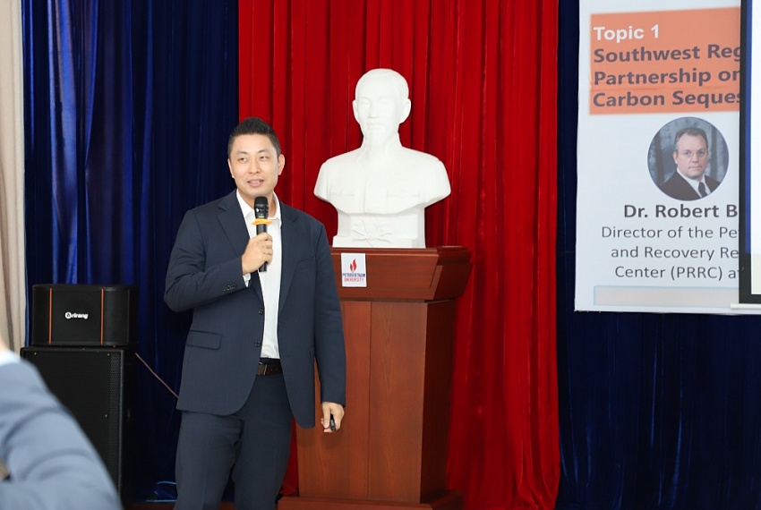 PVU tổ chức nói chuyện chuyên đề về “Những thách thức địa cơ học trong quá trình lưu trữ CO2 địa chất và Đối tác Vùng Tây Nam về cô lập Carbon PVU tổ chức nói chuyện chuyên đề về thách thức địa cơ học trong quá trình lưu trữ CO2 địa chất