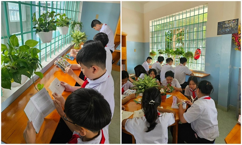 Đoàn thanh niên PTSC M&C trao tặng công trình “thư viện cho em”