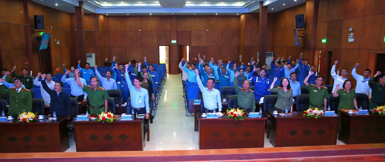 BSR tổ chức Tổng kết công tác ATSKMT NMLD Dung Quất cùng các đối tác, nhà thầu