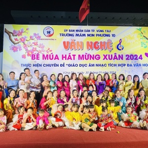 “Bé múa hát mừng xuân 2024”: Thực hiện chuyên đề “Giáo dục âm nhạc tích hợp đa văn hóa”