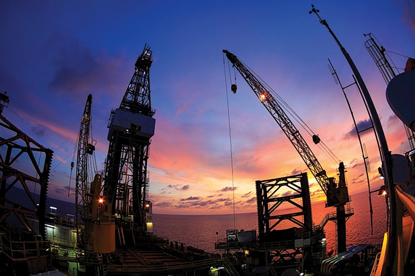 Một giàn khoan tự nâng ngoài khơi