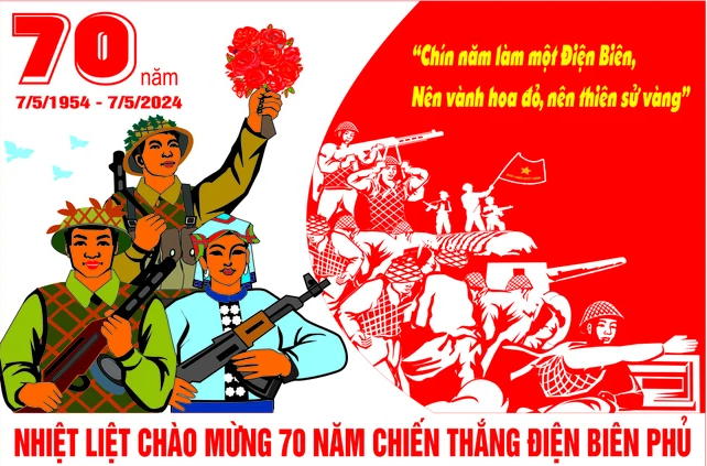 Phát hành bộ tranh cổ động kỷ niệm 70 năm Chiến thắng Điện Biên Phủ