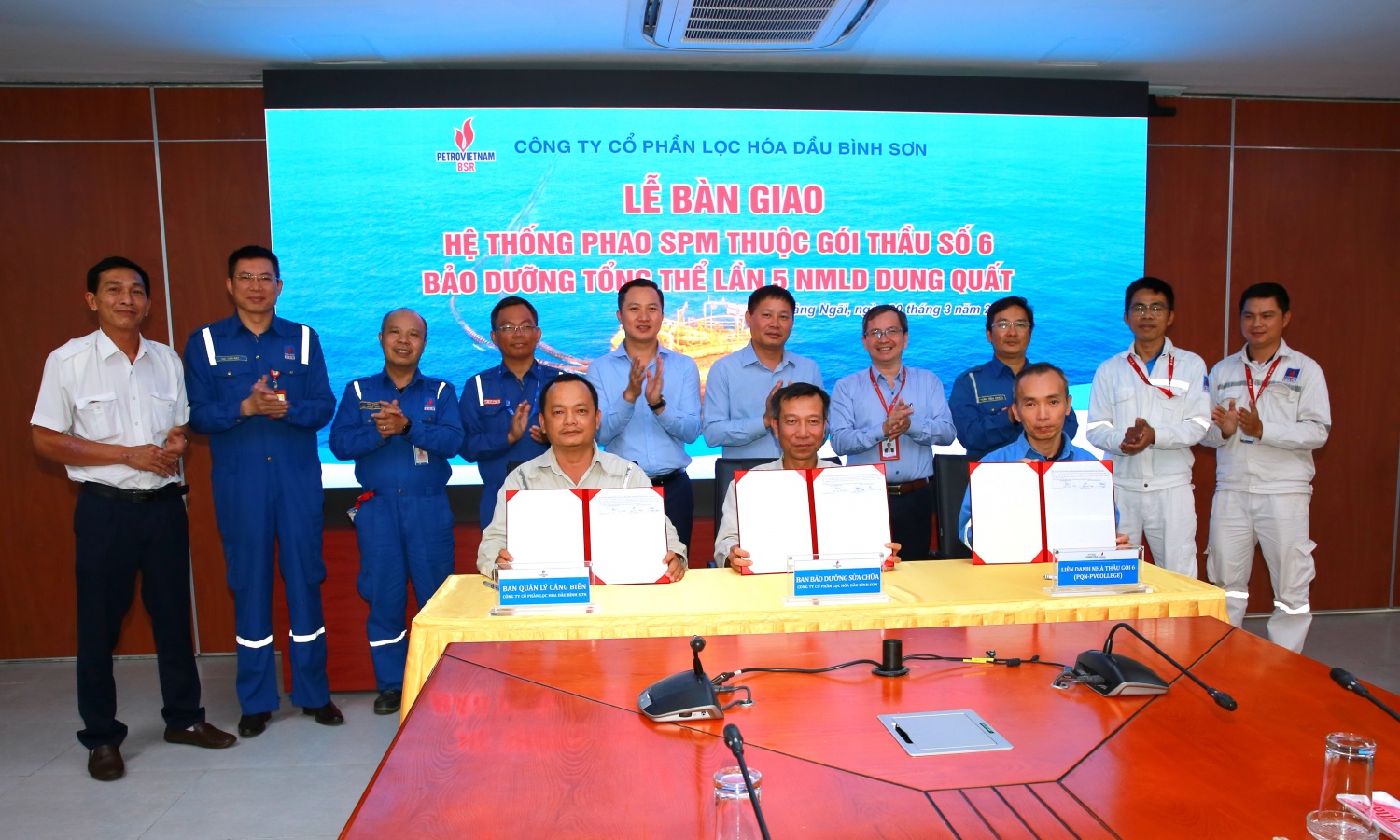 BSR hoàn thành gói thầu số 6 - bảo dưỡng hệ thống Phao rót dầu SPM