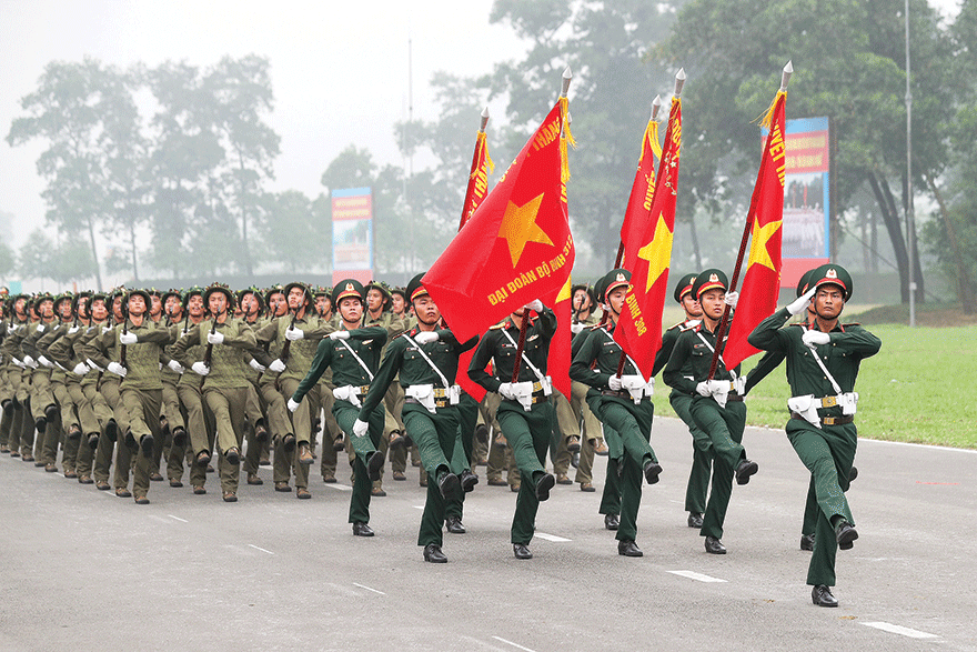 Hợp luyện diễu binh, sẵn sàng cho ngày hội lớn Hợp luyện diễu binh, sẵn sàng cho ngày hội lớn