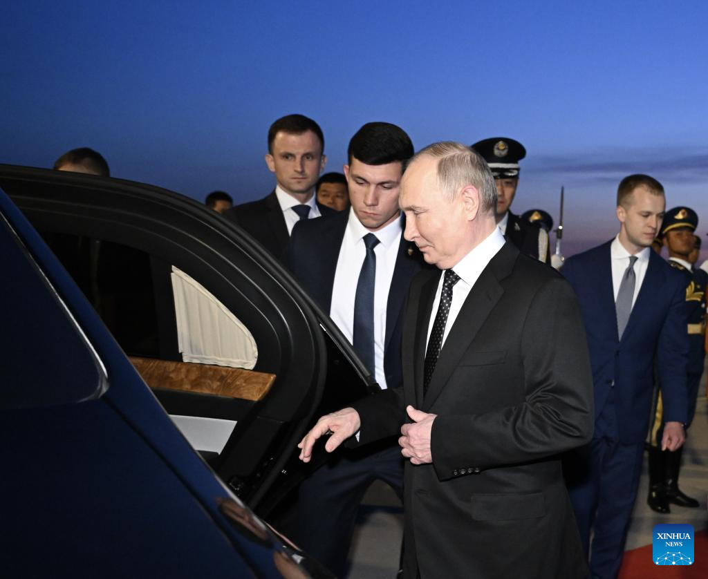 Tổng thống Nga Vladimir Putin đến Bắc Kinh, thủ đô của Trung Quốc, ngày 16 tháng 5 năm 2024.