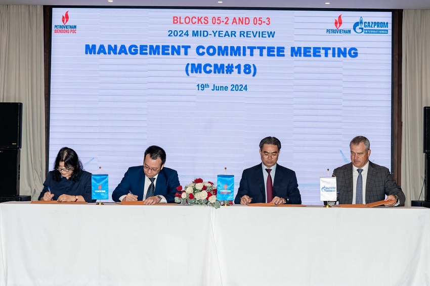 BIENDONG POC tổ chức thành công kỳ họp giữa năm của Ủy ban Quản lý Lô 05-2 và 05-3 lần thứ 18