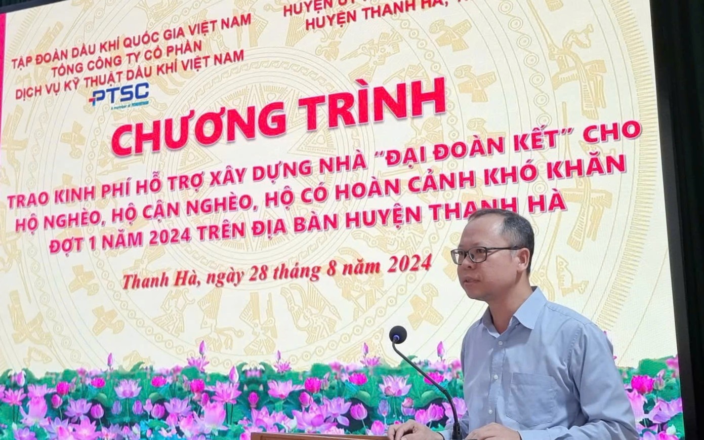 PTSC trao kinh phí hỗ trợ xây dựng nhà “Đại đoàn kết” tại tỉnh Hải Dương