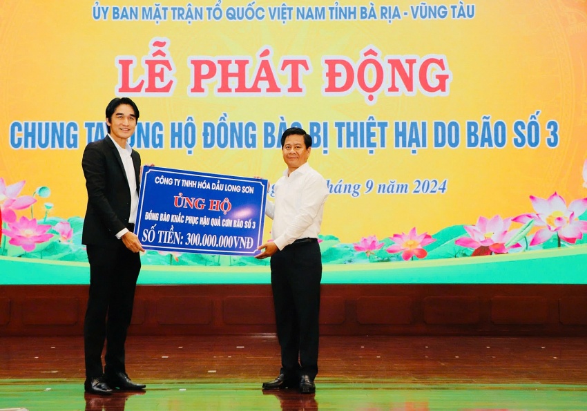 Bà Rịa – Vũng Tàu hỗ trợ 51 tỷ đồng cho 21 tỉnh miền Bắc khắc phục bão số 3 Bà Rịa - Vũng Tàu hỗ trợ các tỉnh miền Bắc 51 tỷ đồng khắc phục hậu quả bão số 3