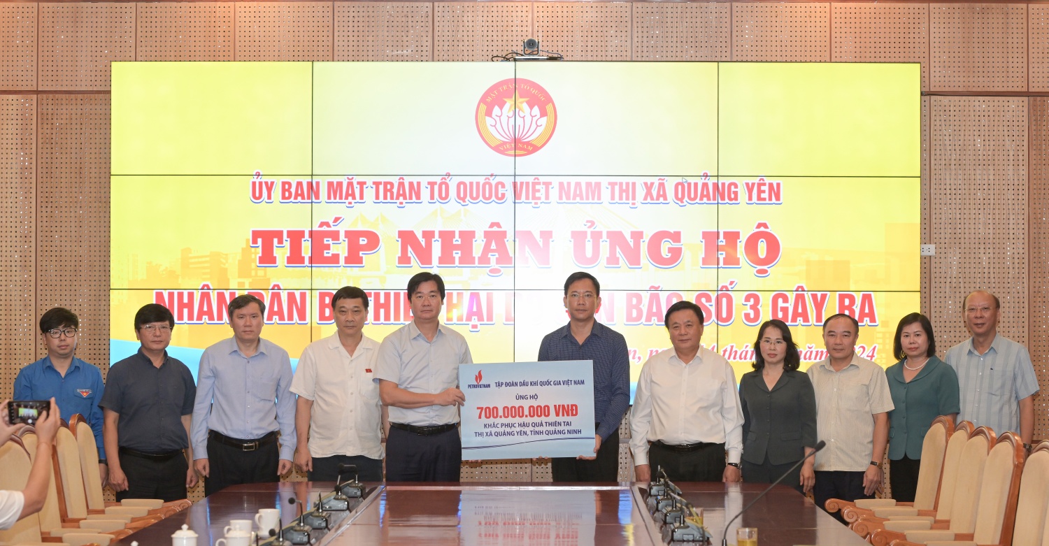 Petrovietnam thăm, động viên chính quyền, nhân dân bị ảnh hưởng do bão số 3 tại Quảng Ninh Petrovietnam thăm, động viên chính quyền, nhân dân bị ảnh hưởng do bão số 3 tại Quảng Ninh