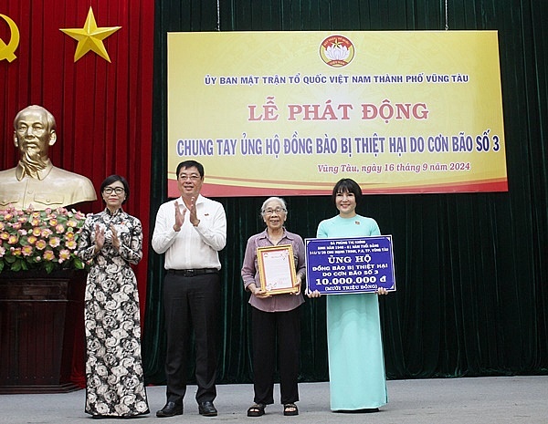 Thành phố Vũng Tàu phát động ủng hộ đồng bào miền Bắc bị ảnh hưởng bởi bão số 3