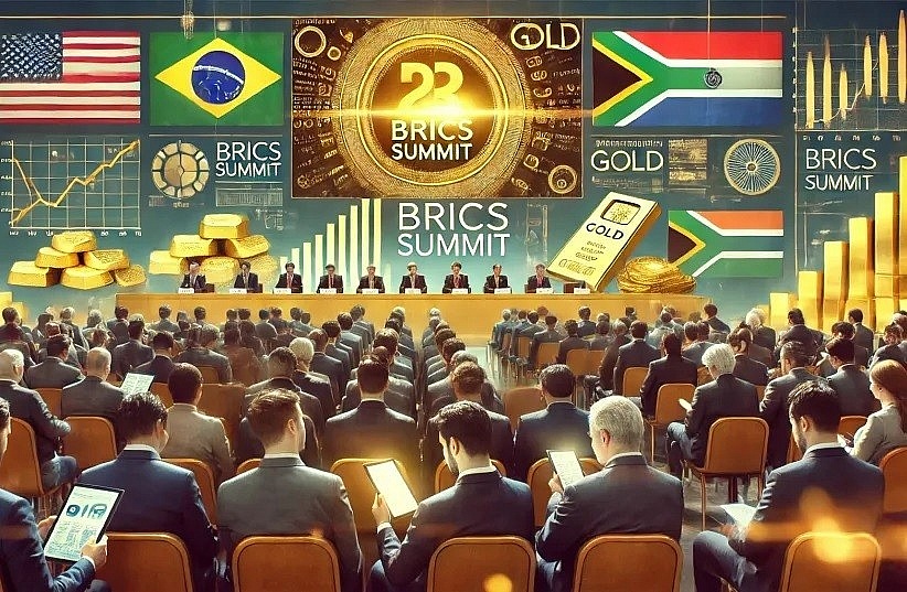 Giới đầu tư vàng đang quan tâm khả năng xuất hiện của đồng tiền chung BRICS được hỗ trợ bằng vàng. Nguồn: JPost.