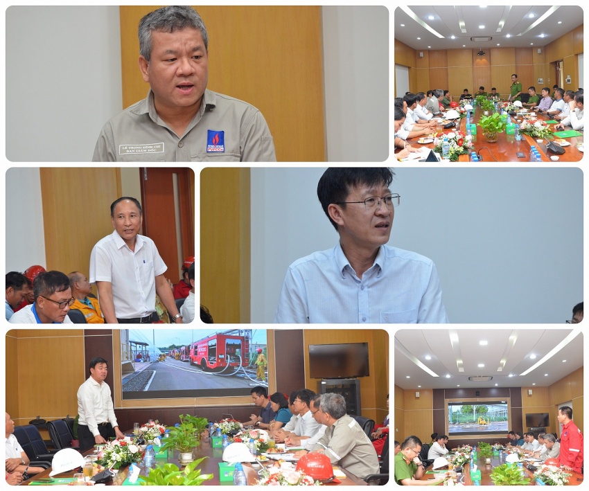 Diễn tập chữa cháy, CNCH và ứng phó sự cố tràn đổ hoá chất tại Nhà máy Đạm Phú Mỹ