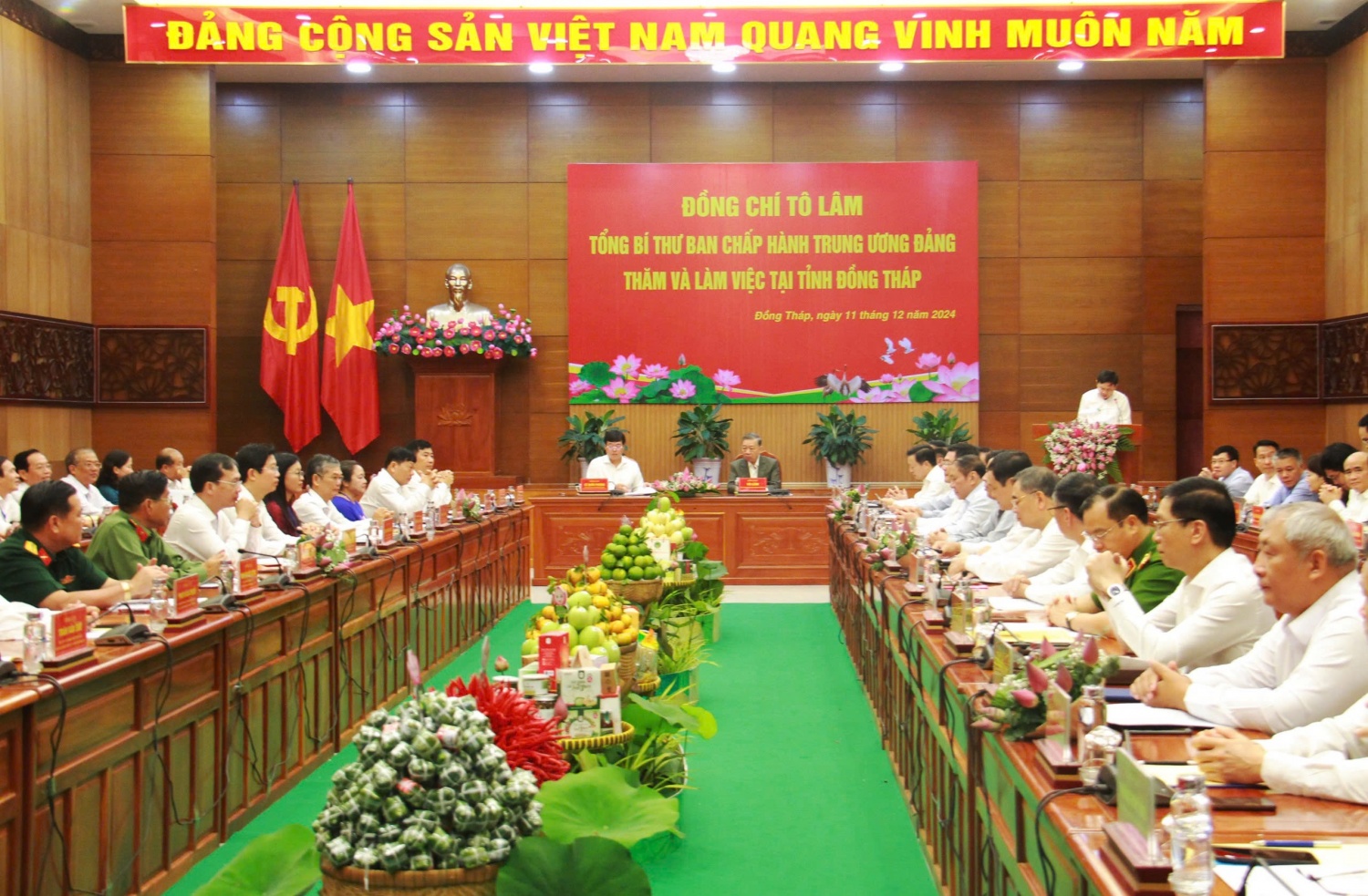 Tổng Bí thư Tô Lâm làm việc với Ban Chấp hành Đảng bộ tỉnh Đồng Tháp Tổng Bí thư Tô Lâm làm việc với Ban Chấp hành Đảng bộ tỉnh Đồng Tháp