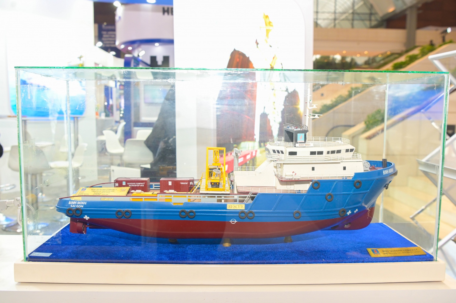 Gian hàng nổi bật của PTSC và DQS tại Triển lãm quốc tế về Công nghệ đóng tàu và Công trình ngoài khơi Vietship 2025