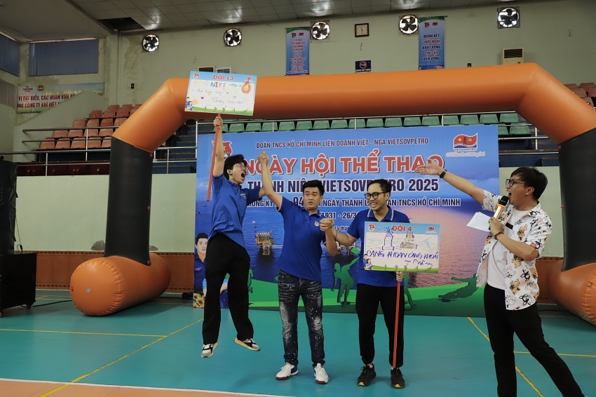 Sôi nổi Hội thao thể thao thanh niên Vietsovpetro năm 2025 Sôi nổi