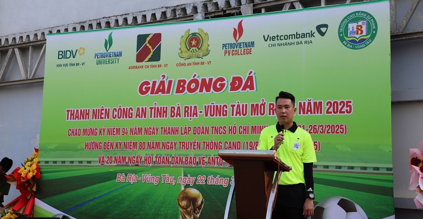 PVU tham gia Giải bóng đá Thanh niên Công an tỉnh Bà Rịa - Vũng Tàu mở rộng năm 2025 PVU tham gia Giải bóng đá Thanh niên Công an tỉnh Bà Rịa - Vũng Tàu mở rộng năm 2025