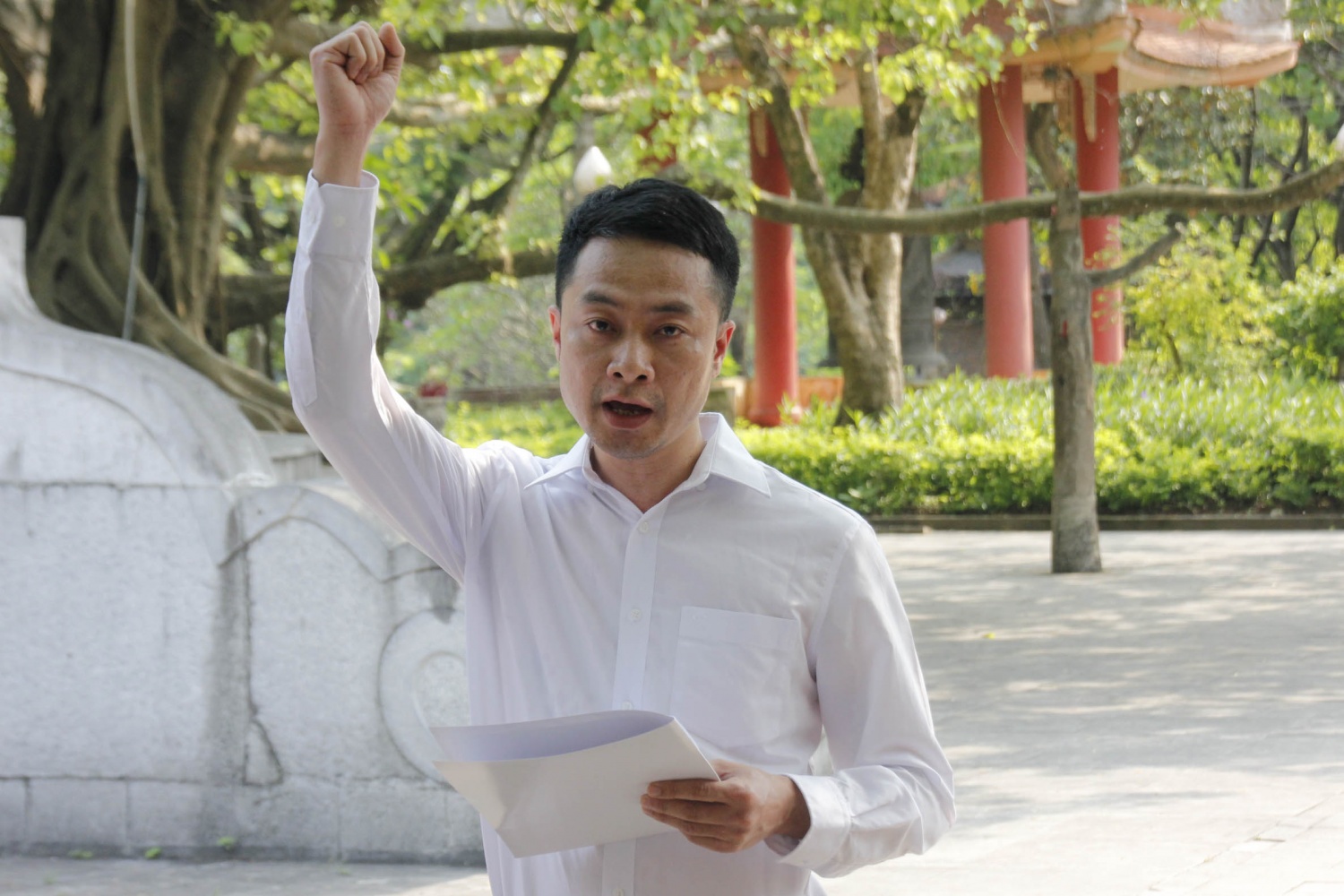 DQS tổ chức Lễ kết nạp đảng viên mới tại Nghĩa trang liệt sĩ Quốc gia Trường Sơn