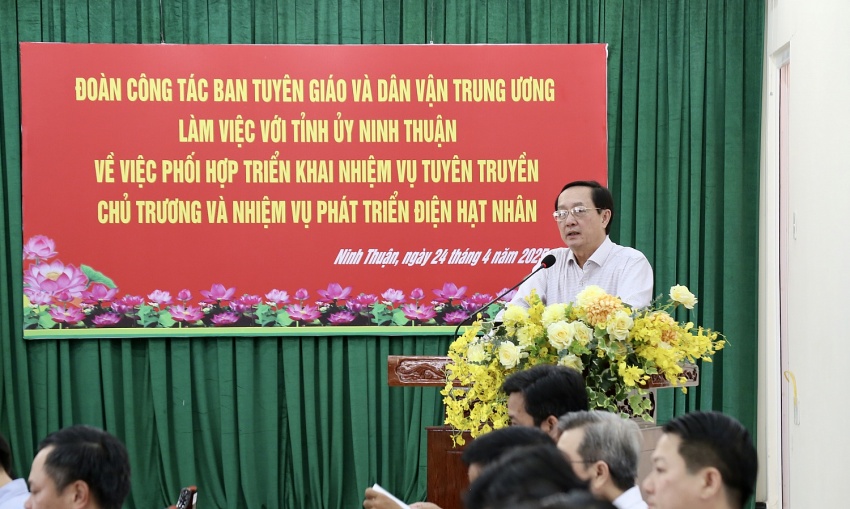 Người dân đồng thuận chủ trương xây dựng Nhà máy điện hạt nhân Ninh Thuận