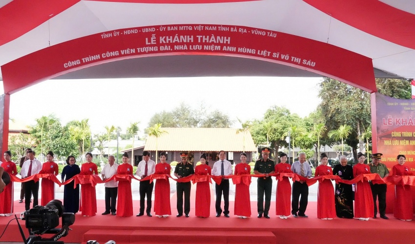 Khánh thành Công viên tượng đài và Nhà lưu niệm Anh hùng liệt sĩ Võ Thị Sáu: Dấu ấn tri ân và tự hào dân tộc