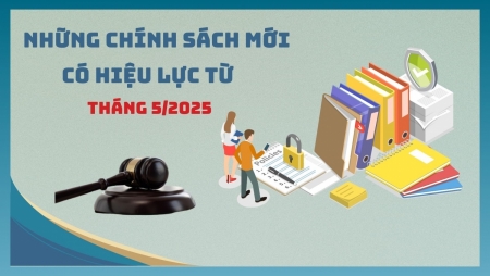 Những chính sách mới có hiệu lực từ tháng 5/2025