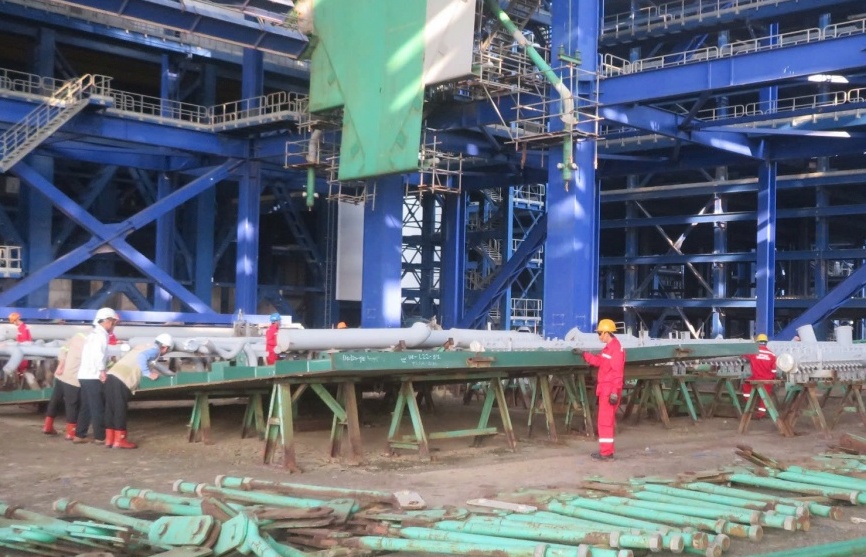Khởi động lắp đặt lò hơi Nhà máy Nhiệt điện Long Phú 1