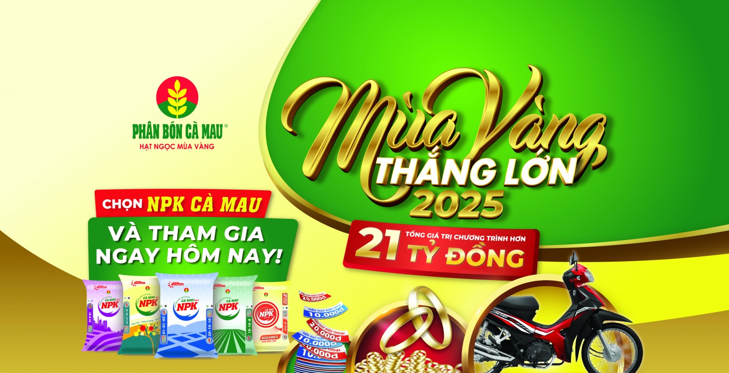 NPK Cà Mau 20-10-10: Chọn đúng, trúng “mùa vàng” với tổng giá trị trên 21 tỷ đồng
