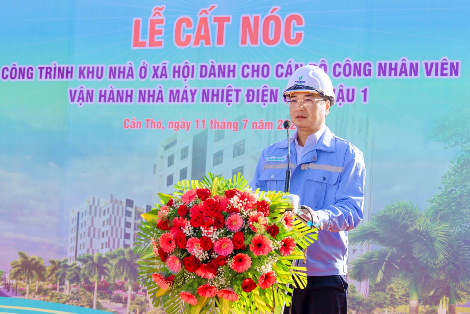 PVPMB đẩy nhanh tiến độ dự án nhà ở xã hội dành cho CBNV NMNĐ Sông Hậu 1