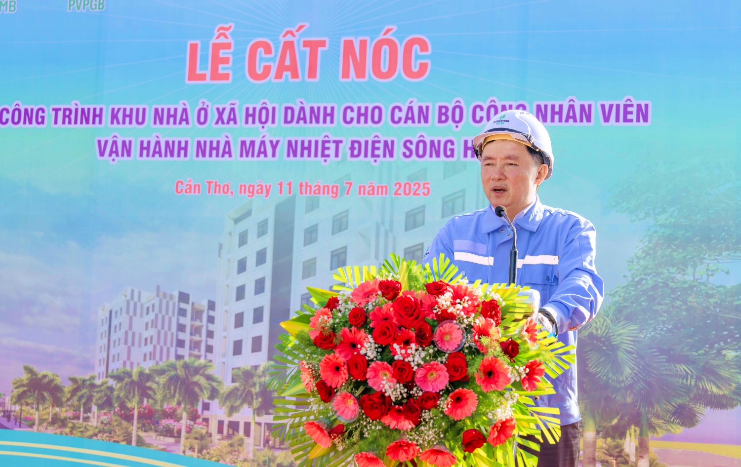 PVPMB đẩy nhanh tiến độ dự án nhà ở xã hội dành cho CBNV NMNĐ Sông Hậu 1