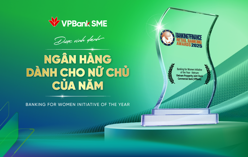 VPBank nhận giải thưởng “Ngân hàng tốt nhất cho doanh nghiệp nữ chủ 2025”