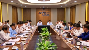 Thường trực Đảng ủy Tập đoàn làm việc với Đảng ủy PTSC: Tập trung triển khai thực hiện hiệu quả nghị quyết Đại hội nhiệm kỳ mới