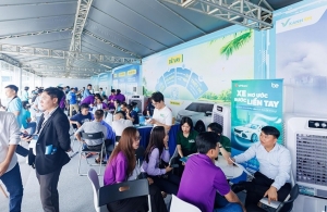 Sự kiện thu xe xăng, lên đời xe xanh tại TP HCM trở thành ngày hội của giới tài xế dịch vụ
