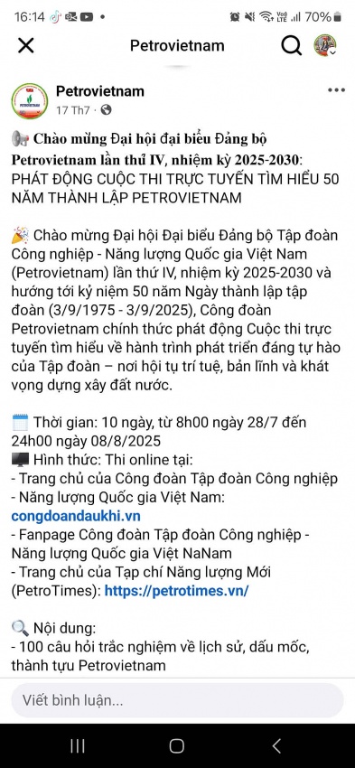 Không khí tưng bừng chào mừng Đại hội Đảng bộ Tập đoàn Công nghiệp - Năng lượng Quốc gia Việt Nam lần thứ IV, nhiệm kỳ 2025-2030