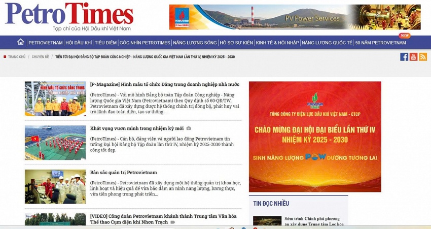 Không khí tưng bừng chào mừng Đại hội Đảng bộ Tập đoàn Công nghiệp - Năng lượng Quốc gia Việt Nam lần thứ IV, nhiệm kỳ 2025-2030