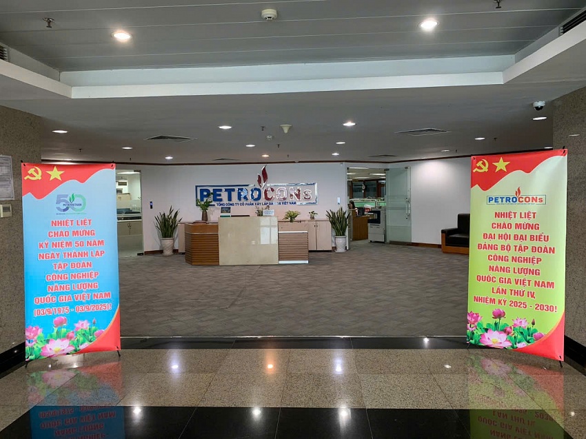 Không khí tưng bừng chào mừng Đại hội Đảng bộ Tập đoàn Công nghiệp - Năng lượng Quốc gia Việt Nam lần thứ IV, nhiệm kỳ 2025-2030