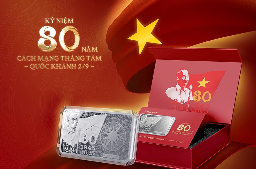 9.999 thỏi bạc kỷ niệm 80 năm Quốc khánh 2/9 của Phú Quý được bán hết trong 8 giờ