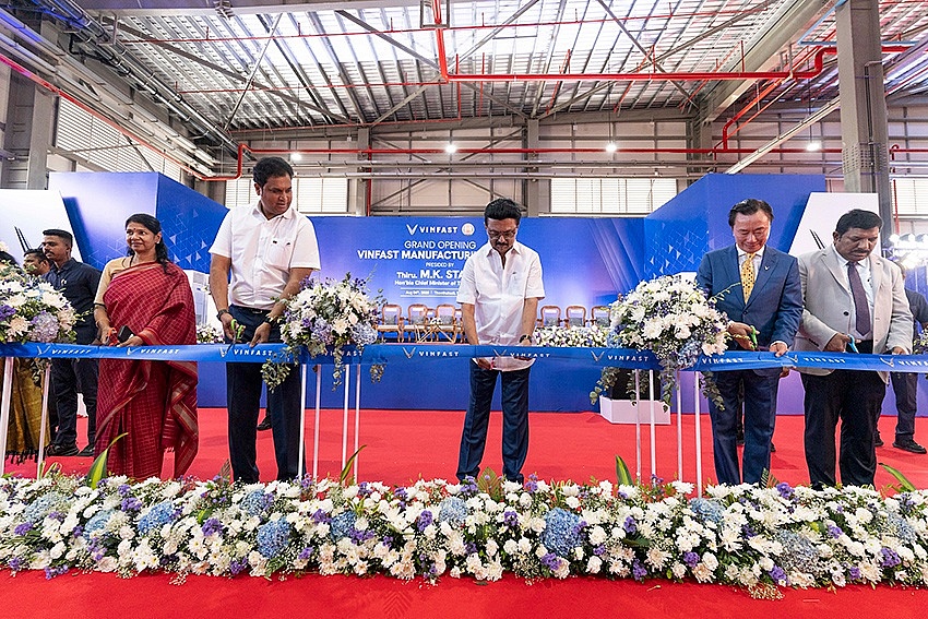 VinFast khánh thành nhà máy lắp ráp ô tô điện tại Tamil Nadu, Ấn Độ