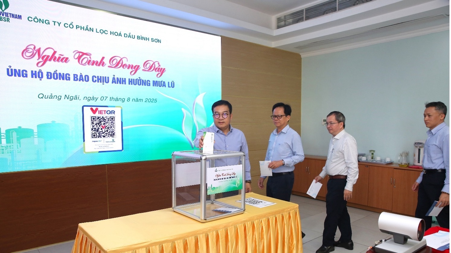 BSR ủng hộ đồng bào bị ảnh hưởng mưa bão ở Bắc Bộ và Bắc Trung Bộ