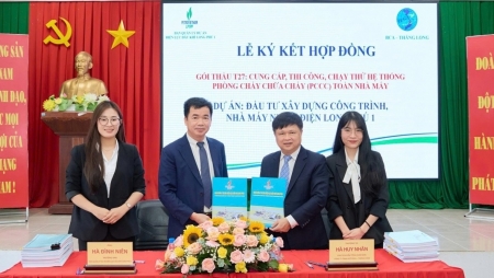 Ký kết hợp đồng gói thầu phòng cháy chữa cháy dự án NMNĐ Long Phú 1