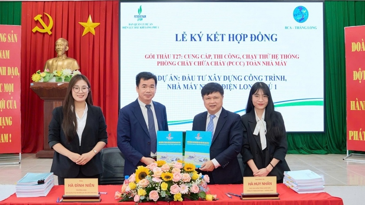Ký kết hợp đồng gói thầu phòng cháy chữa cháy dự án NMNĐ Long Phú 1
