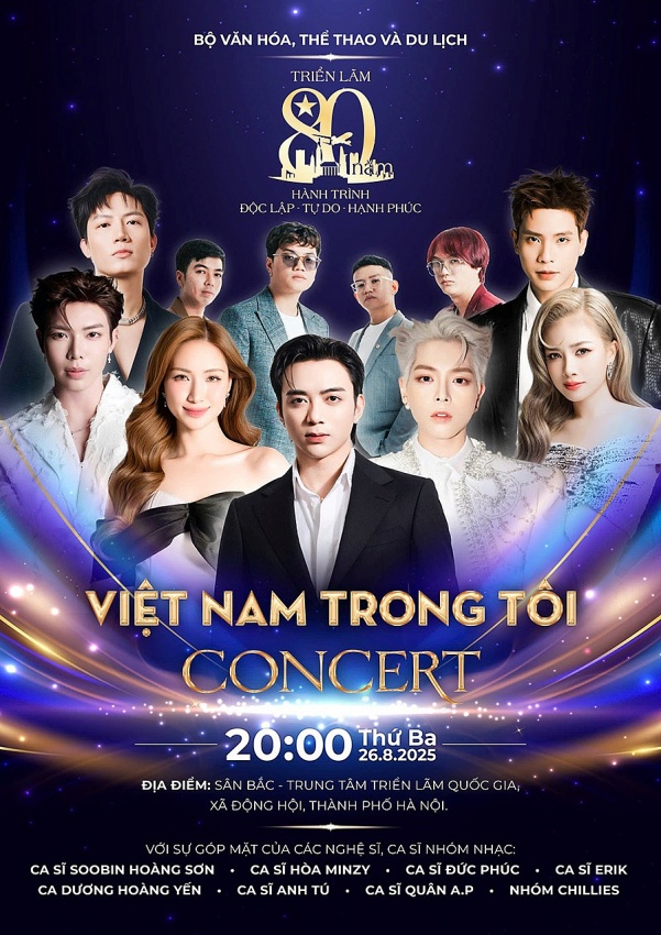 Soobin Hoàng Sơn, Hòa Minzy và dàn sao khủng “đổ bộ” Concert “Việt Nam trong tôi”