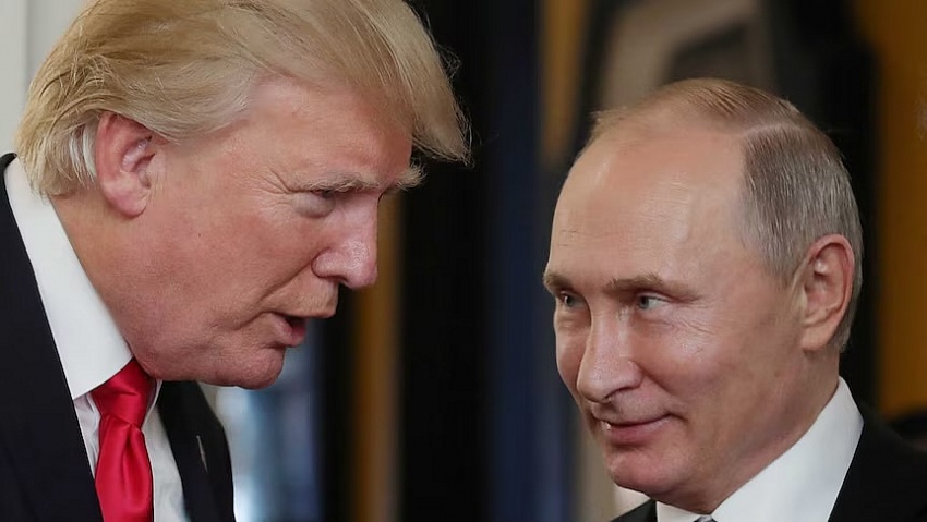 Tổng thống Mỹ Donald Trump và người đồng cấp Nga Vladimir Putin - Ảnh: ABC