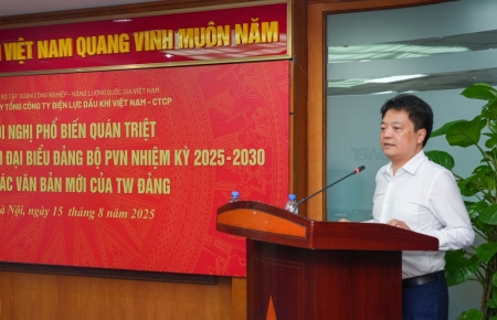 Đảng ủy PV Power quán triệt, triển khai thực hiện Nghị quyết Đại hội Đảng bộ Petrovietnam lần thứ IV và các văn bản mới của Trung ương