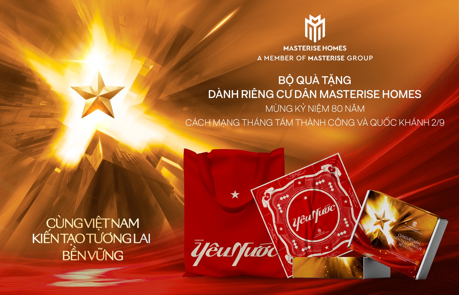 Masterise Group đồng hành Chiến dịch quốc gia, tiếp sức và lan toả tinh thần yêu nước nhân dịp 80 năm Quốc khánh 2/9