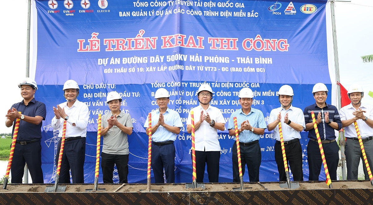 Khởi công Dự án đường dây 500kV Hải Phòng - Thái Bình