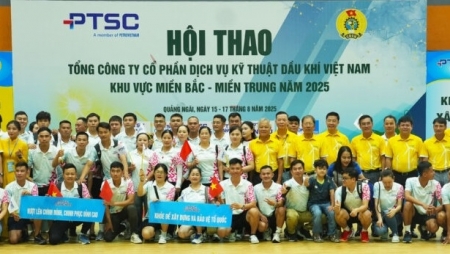 Khai mạc Hội thao Tổng công ty PTSC khu vực miền Bắc - miền Trung năm 2025